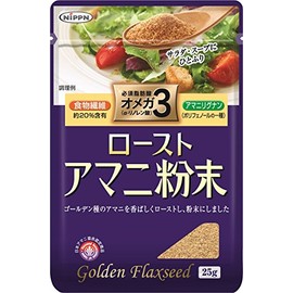 Nippon Roasted Flaxseed Powder, 0.9 oz (25 g) x 4 Bottles