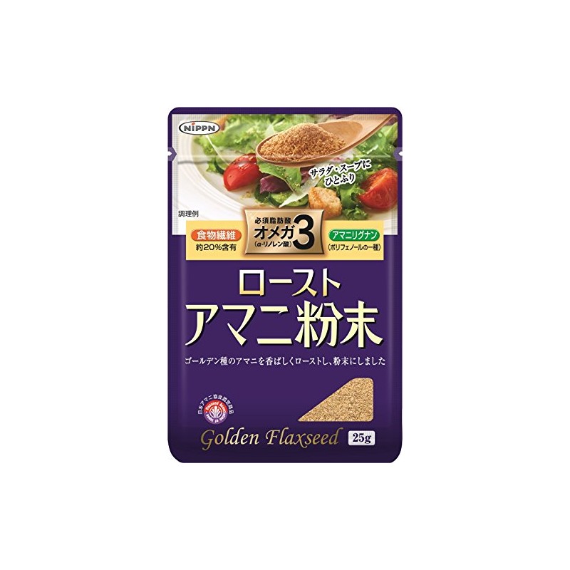 Nippon Roasted Flaxseed Powder, 0.9 oz (25 g) x 4