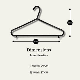 STRAAME Black Plastic Hangers with Hooks - Adult Premium Clothes Hangers - Thick, Strong & Space Saving Plastic Coat Hangers Shirt Hangers for Adult Everyday Use & Closet Organization (Pack of 25)