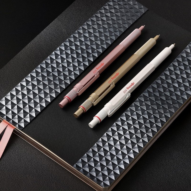 rOtring 600 Metallic Ballpoint Pen + Notebook | Medium Point