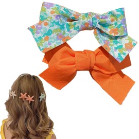 Traziewell Bow Hair Clip Small Hair Clips Flowers Hair Clips Small Girls Hair Bows for Women Idyllic Cartoon Hair Clip for Styling Accessories Hair Clips Women 1507