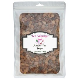 Tea Whisker 100% All Natural Belgian Amber Crystal Rock Beet Sugar - 1 Pound Bag (Pack of 1) - great for tea or coffee.
