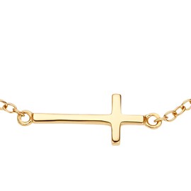 NOELANI Women's Bracelet 925 Sterling Silver 16 + 3 cm Gold Comes in Jewellery Gift Box, Precious metal, No Gemstone