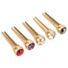 5Pcs Guitar Bridge Pin String Peg Brass Endpin Accessory Replacement