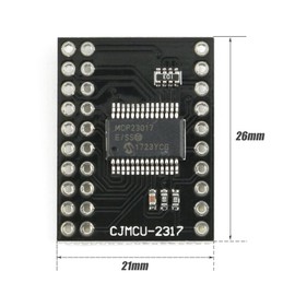 GERUI 5pcs MCP23017 Serial Interface I2C Bidirectional 16-Bit I/O Expander Pins 10MHz Serial Interface Module