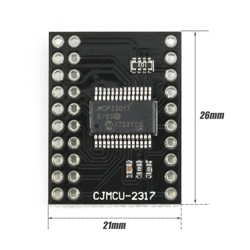 GERUI 5pcs MCP23017 Serial Interface I2C Bidirectional 16-Bit I/O Expander
