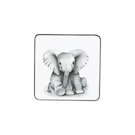 Pavilion Gift Company - Elephant - 4.25" Drink Cup Coaster Elephant Elephant Lover Safari Kitchen Home Decor Housewarming Gift