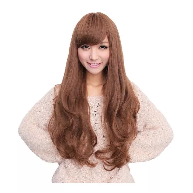 Shuowenn Peluca Larga Completa Resistente Al Calor Para Mujer
