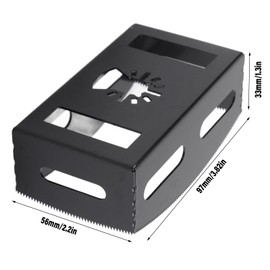 Square Slot Cutter, Rectangle Slot Cutter Socket Slot Cutter Carving One Step in Place for Drywall, Plastic Metal, Wood