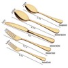 Aisoso Gold Silverware Set, 20-Piece Flatware Set Stainless Steel Cutlery