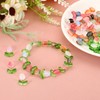 PATIKIL Tulip Flower Crystal Glass Beads, 200 Pack Texture Flower