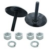 2873423 Snow Plow Skid Shoes Kit Replacement for Polaris Ranger,