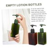 Baluue 4pcs Emulsion Bottles Refillable Lotion Shampoo Pump Dispenser for