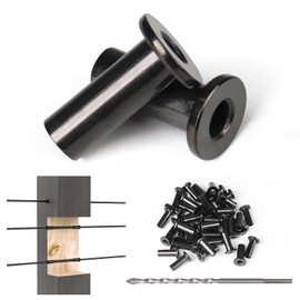 Muzata 50 Pack 1/8" 5/32" 3/16" Black Cable Railing Protector Sleeves T316 Stainless Steel Protective Sleeves Deck Cable Railing Hardware Kit for Wood Posts CR88