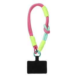 PATIKIL Wrist Strap, Universal Wrist Lanyard Strap Wristlet Charm Anti Theft Cell Phone Lanyard with Tether Tab, Pink Yellow Blue