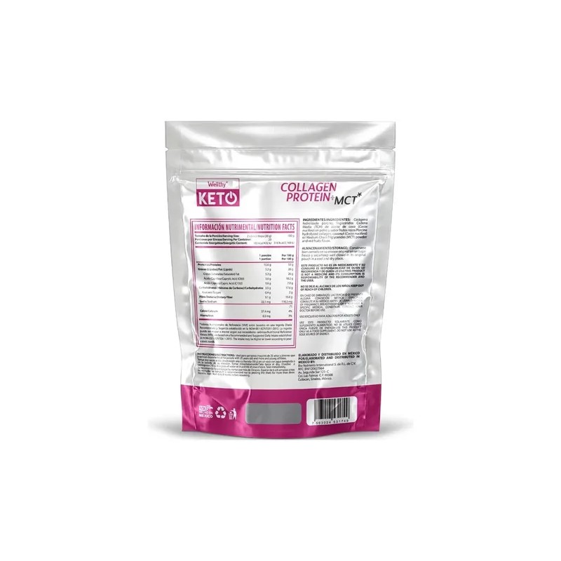 Collagen Protein Mct Keto De Wellthy 400g Se