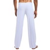 HamLen Men's Cool Ice Silk Yoga Pants Lounge Sleepwear Elastic