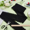 MAYJOYDIY 4.6m Black Eyelet Lace Trim 120mm Floral Embroidery Cotton
