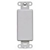 Leviton Decora Plastic Adapter Plate, Blank, No Hole, With-Ears, and
