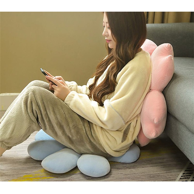 Mozacona Sakura Soft Plush Throw Cute Pillow Flower Pillow Plush