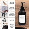Ezebesta Pack of 3 Wall-Mounted Black 500ml Soap Lotion Pump
