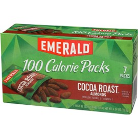 Emerald Nuts Cocoa Roast Almonds, 100 Calorie Packs, 7 Count