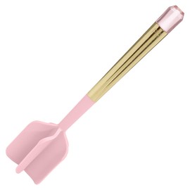 Paris Hilton Meat Chopper with Pink Jewel Shaped Handle, Heat-Resistant up to 400°F, Dishwasher Safe Kitchen Tools and Utensil, Pink and Gold