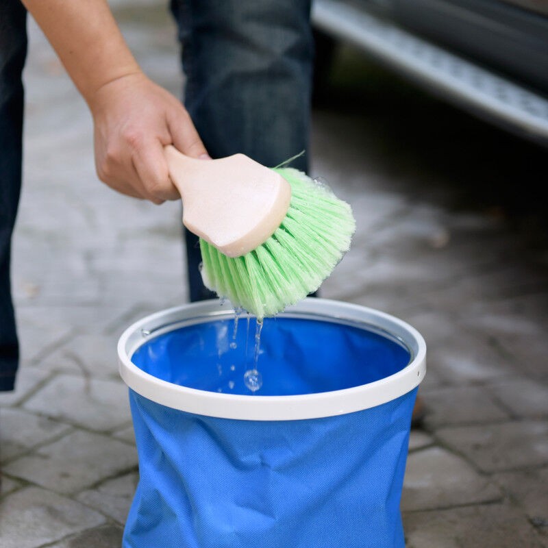 CarCarez Soft Bristle Car Wash Brush 9" Handle 2" Bristle