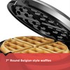 BLACK+DECKER Flip Waffle Maker, Silver, WM1404S, 4 Belgian Waffles