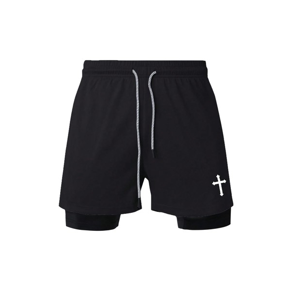 SHENHE Men's 2 in 1 Running Athletic Shorts with Liner