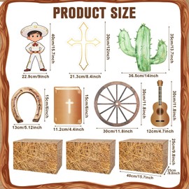10 Pcs 10 Pcs Mi Bautizo Mexican Charro Baptism Party Decoration