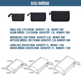 MUCHER Suitcase Organiser Set, 3-Piece Packing Bags, Packing Cube, Compression Travel Bag, Travel Organiser, Waterproof Travel Toiletry Bag, Portable Cosmetic Bag, Packing Bags for Backpack, Women