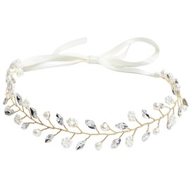 FAIRYGATE Headpiece Wedding Crystal Hair Accessories Girls Bridal Tiara Headband Women for Brides 5028