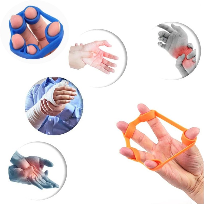 Paifeancodill Hand Grip Strengthener, 3 Pcs Finger Stretcher Resistance Bands