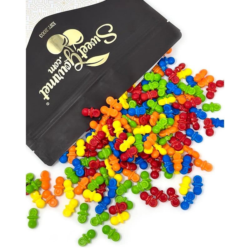 SweetGourmet Bright Pacifiers Coated Pressed Hard Candy | Assorted Fruit