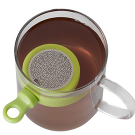 AdHoc TE33 MagTea Magnetic Tea Filter with Drainer MagTea, Green, Plastic/Stainless Steel