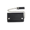 MARSHAL Genuine Leather Plain Biker Chain Wallet Black #746SM