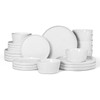 Herogo 24 Pieces Dinnerware Dishes Set for 8, Handmade Stoneware