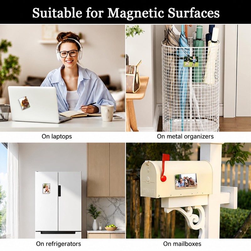 50 Pieces Sublimation Magnet Blanks Set, 5.5x7.5cm Personalized Photo Magnets,