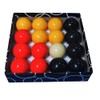TGA Sports Billiard Balls Red, Yellow& Black Pool Ball Set