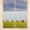Modern Panel Curtain Samara with Ornamental Embroidery from Plauen Lace