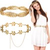 Gejoy 2 Greek Goddess Accessories Set, 2 Pcs Gold Laurel