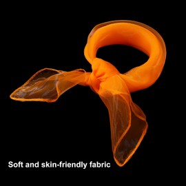 Fanshiontide Pack of 12 Juggling Cloths, 60 x 60 cm Square Colourful Dance Chiffon Cloths, Nursery Children's Show & Adult Performance Dance Cloths Scarves for Dancing, Juggling and Sensory