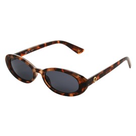 French Connection Women's Sylvia Oval Sunglasses, Tort, 53 mm