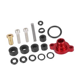 A ABSOPRO Car Fuel Injection Pressure Regulator Valve Cap Spring Kit for Ford F250 F350 F450 F550 7.3L Powerstroke Diesel 1999 2000 2001 2002 2003 Red Item Replacement