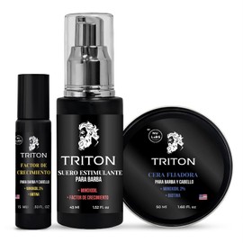 Kit para Crecimiento de Barba con Suero y Cera, Hombre, 3 Piezas