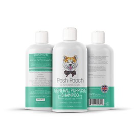 Green Tea & Lemon Zest Dog & Puppy Natural Plant Based Shampoo Posh Pooch® Moisturising Plant Based Vitamin Rich Fragranced Pet Shampoo, Aloe Vera Exfoliating Infused Alcohol Free Cruelty Free Wash