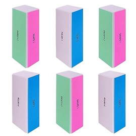 4 Way Nail Buffer Block (6 pcs), Nail Shine Buffers Blocks Files for Natural and Acrylic Nails Smoother Buffing Block Polisher Fingernail File Buffer 