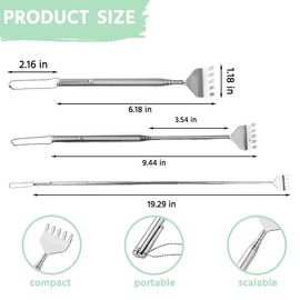 Grandpa Retirement Gifts for Papa Papaw Extendable Grandpa's Back Scratcher Backscratchers for Men Elderly Christmas Birthday Gifts for Grandpa Funny Metal Back Massage Tool