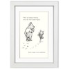 Oscar Finks Winnie the Pooh and Piglet Friendship Quote Framed
